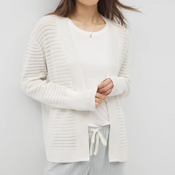Soma Cotton Open Stitch Cardigan - Picture 1 of 9